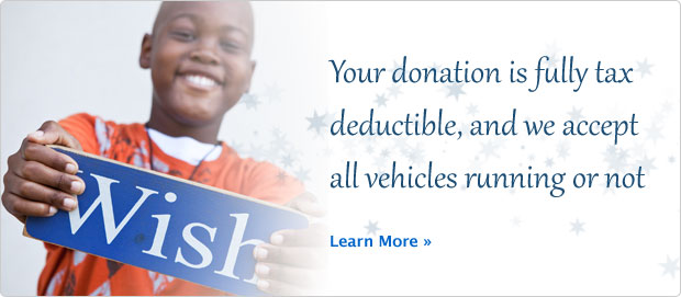 your donation is fully tax deductible and we accept all vehicles running or not