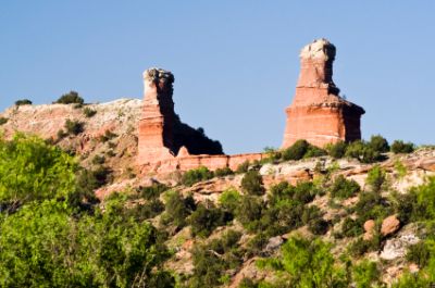 Rock formations by Amarillo, Texas