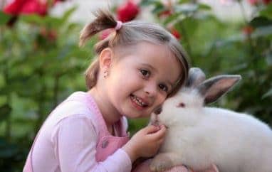 Girl with bunny