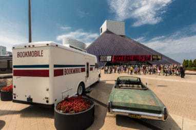 Bookmobile and Green Day car