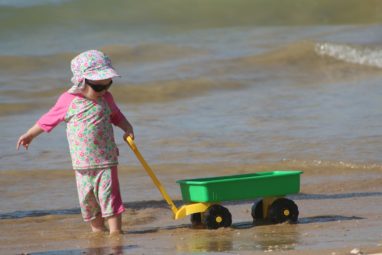 Child on beach