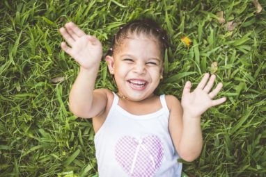 Little girl smiling 