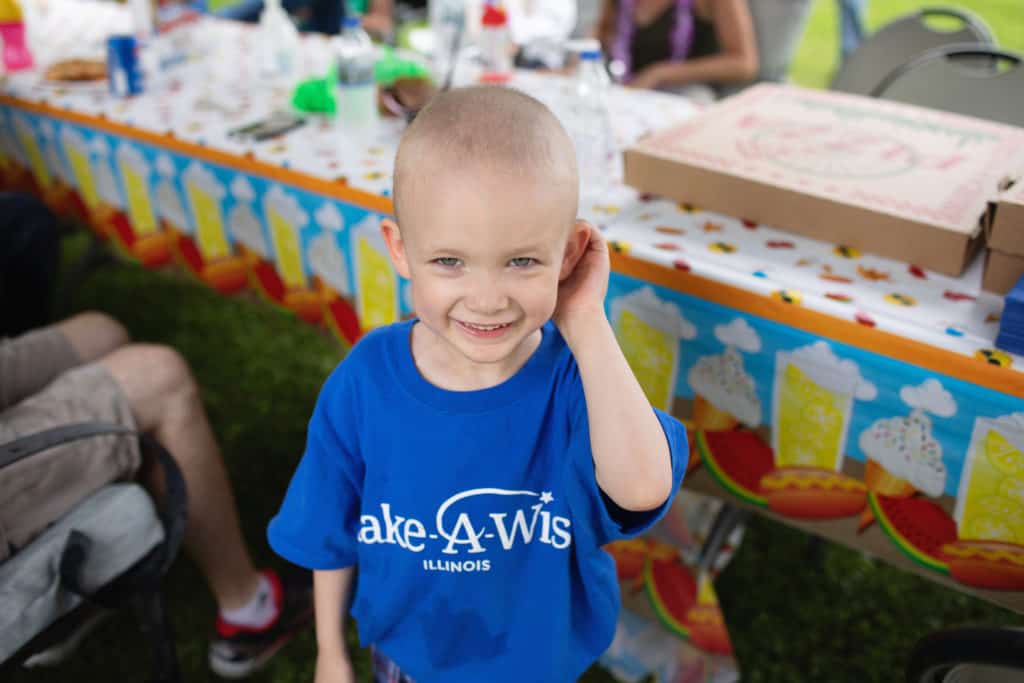 Make-A-Wish kid Bryce smiling