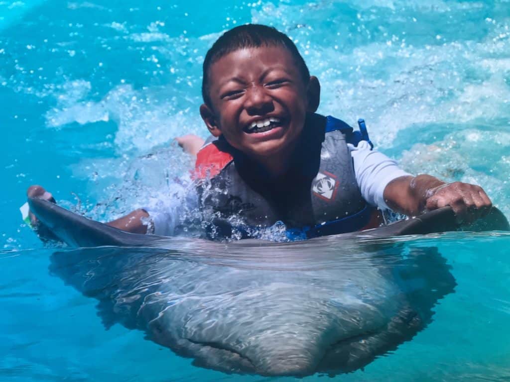 Your car donations helped fund wishes like wish kid Gabriel’s wish to swim with the dolphins!