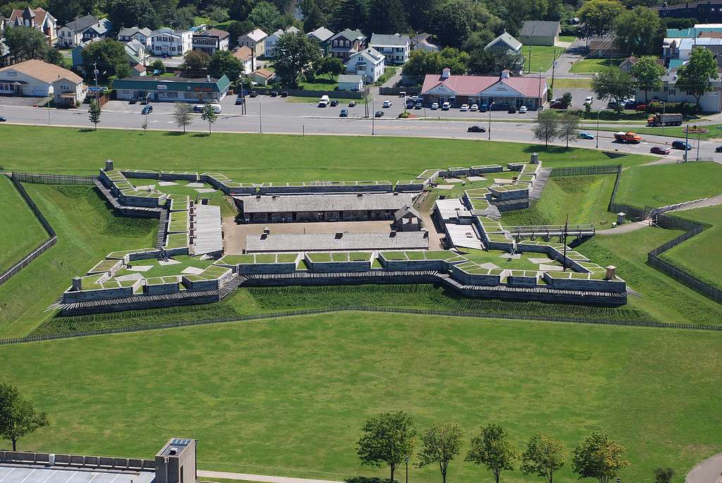 Aerial view of Fort Stanwix