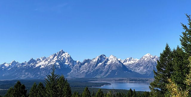 view of mountains in Grand Teton