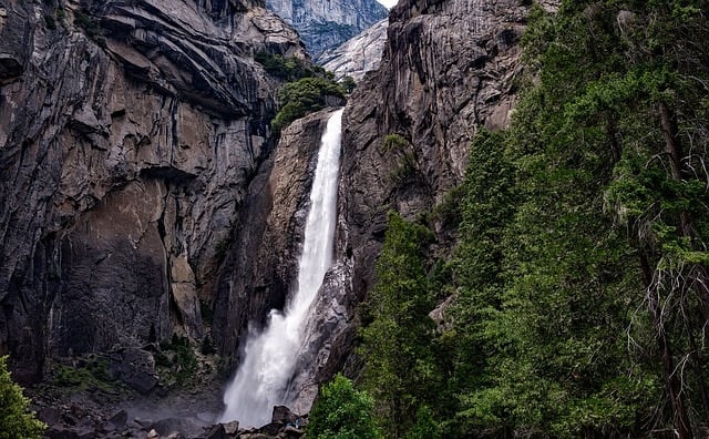 waterfall in Yosemite