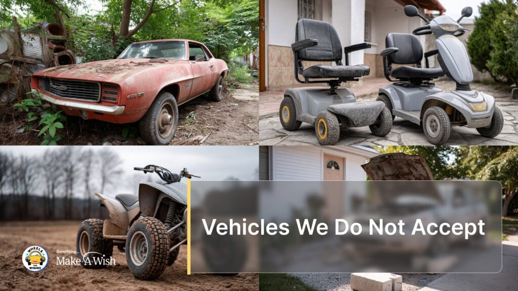 Vehicles We Do Not Accept