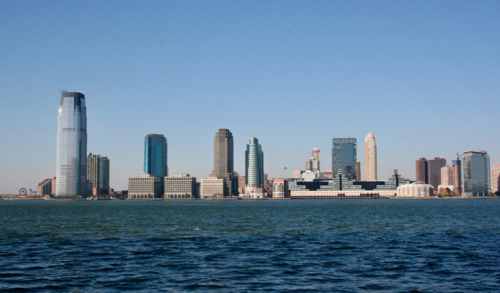 skyline view of Jersey City, NJ