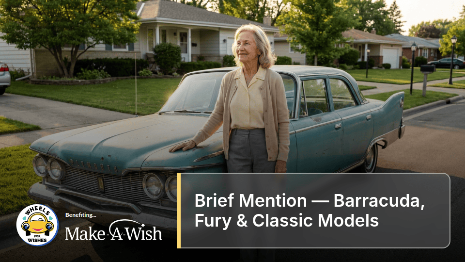 Brief Mention — Barracuda, Fury & Classic Models