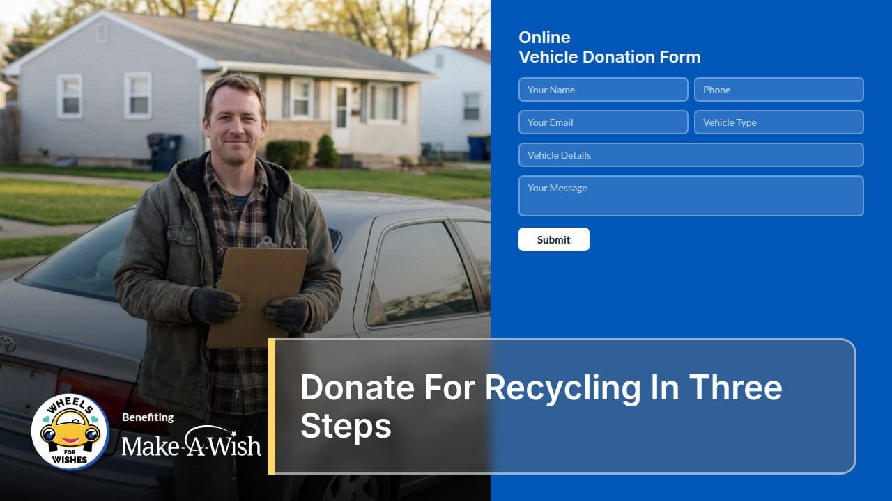 Donate For Recycling In Three Steps