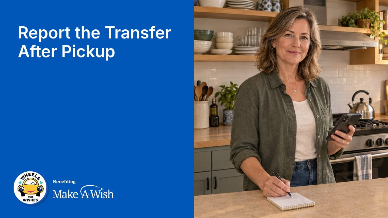 Report the Transfer After Pickup